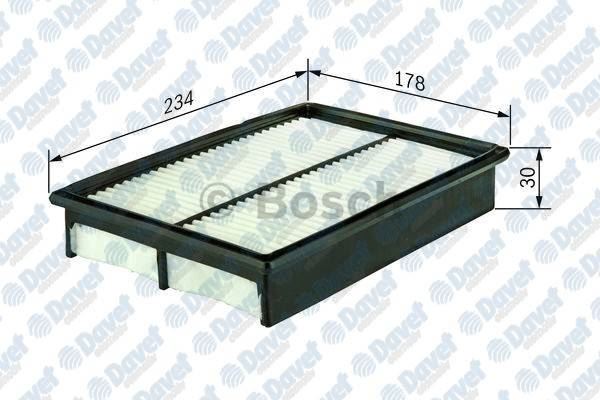 BOSCH F026400127 Hava Filtresi Hyundai I10 1.1 1.1 I 1.1 Lpg  ####